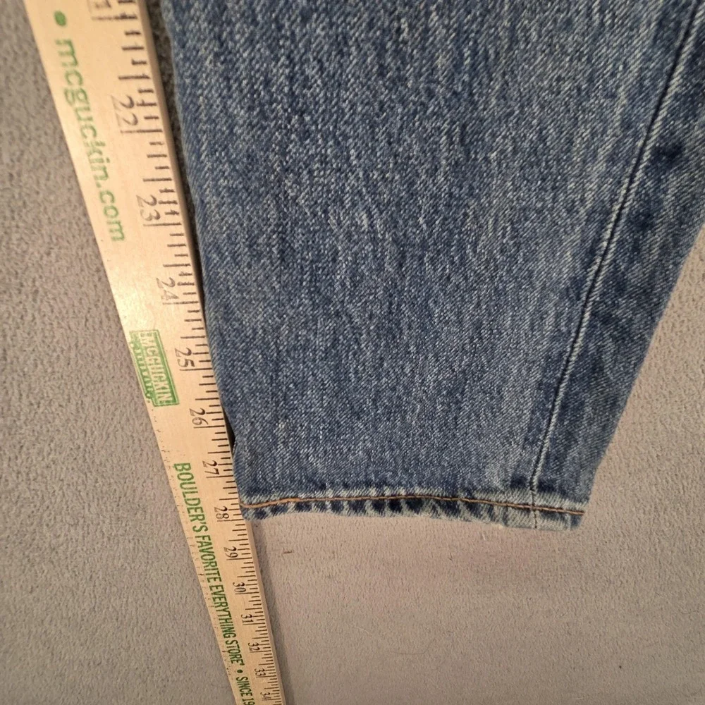 Levis‎ 512 Jeans Mens Selvedge Med Wash Blue Slim Tapered Whiskers Fits 30x28